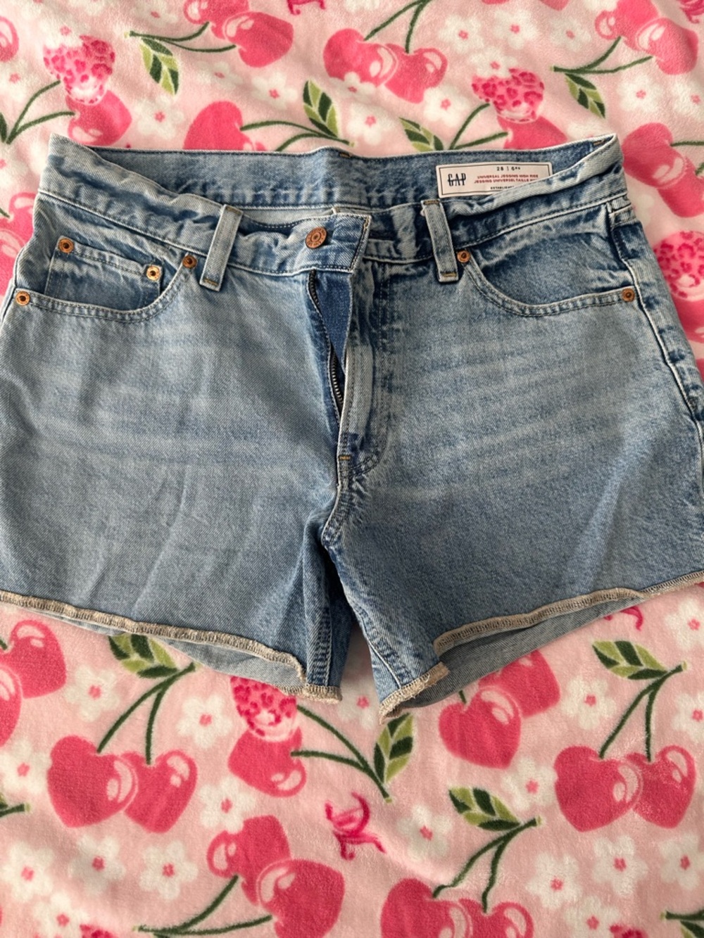 GAP Light Wash Denim Jean Shorts